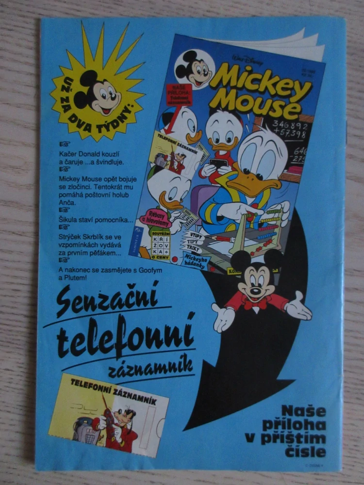 MICKEY MOUSE, KOMIKS, DISNEY, 21/1995
