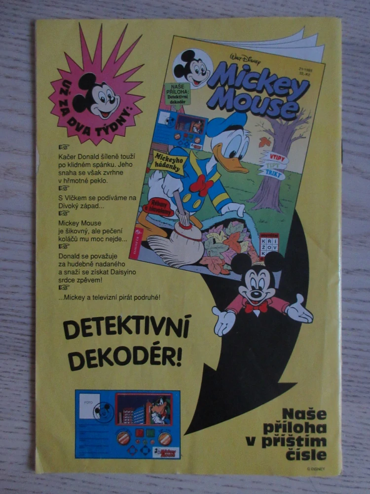 MICKEY MOUSE, KOMIKS, DISNEY, 20/1995