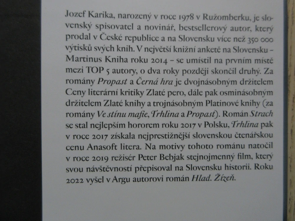 HLUBINA, JOZEF KARIKA, **an