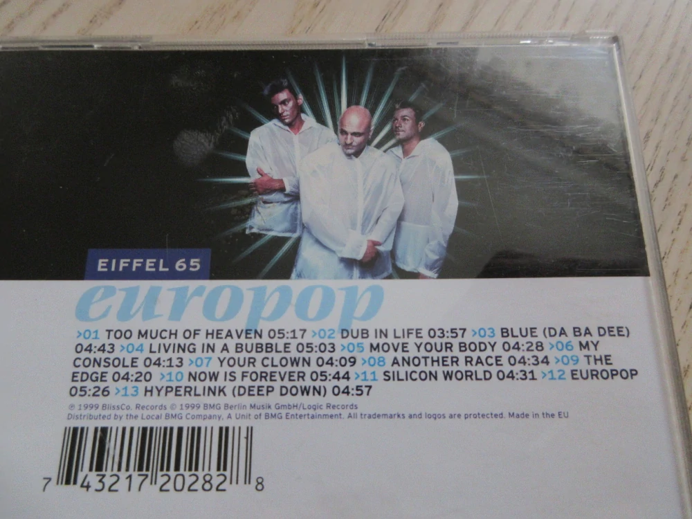 EUROPOP, EIFFEL 65, CD HUDBA