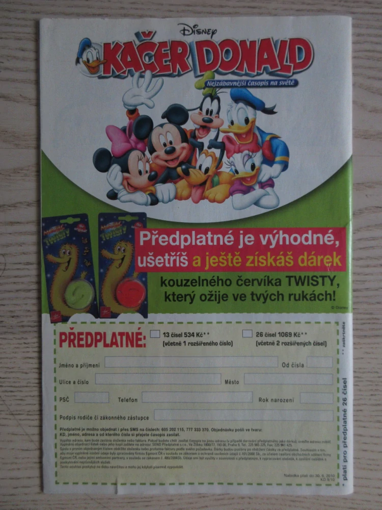 KAČER DONALD, 9/10, KOMIKS, DISNEY