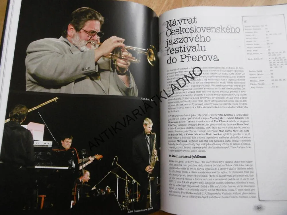 LABYRINT JAZZU A RÁJ SRDCE, HUDBA JAZZ