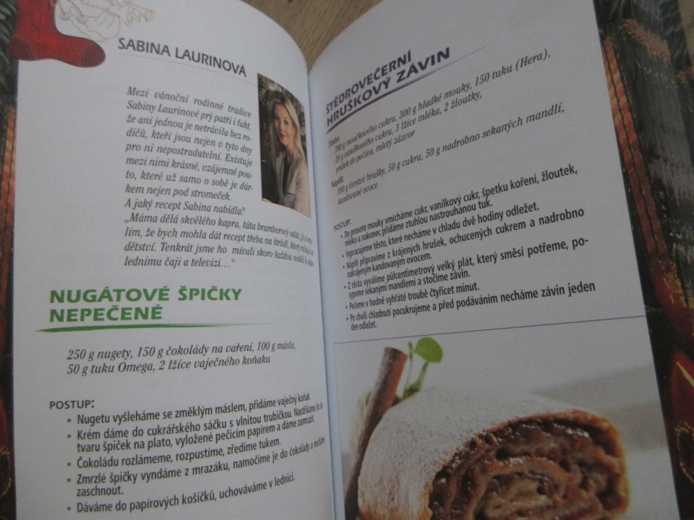 VÁNOČNÍ RECEPTY ČESKÝCH HERCŮ, MIROSLAVA BESSEROVÁ, **an