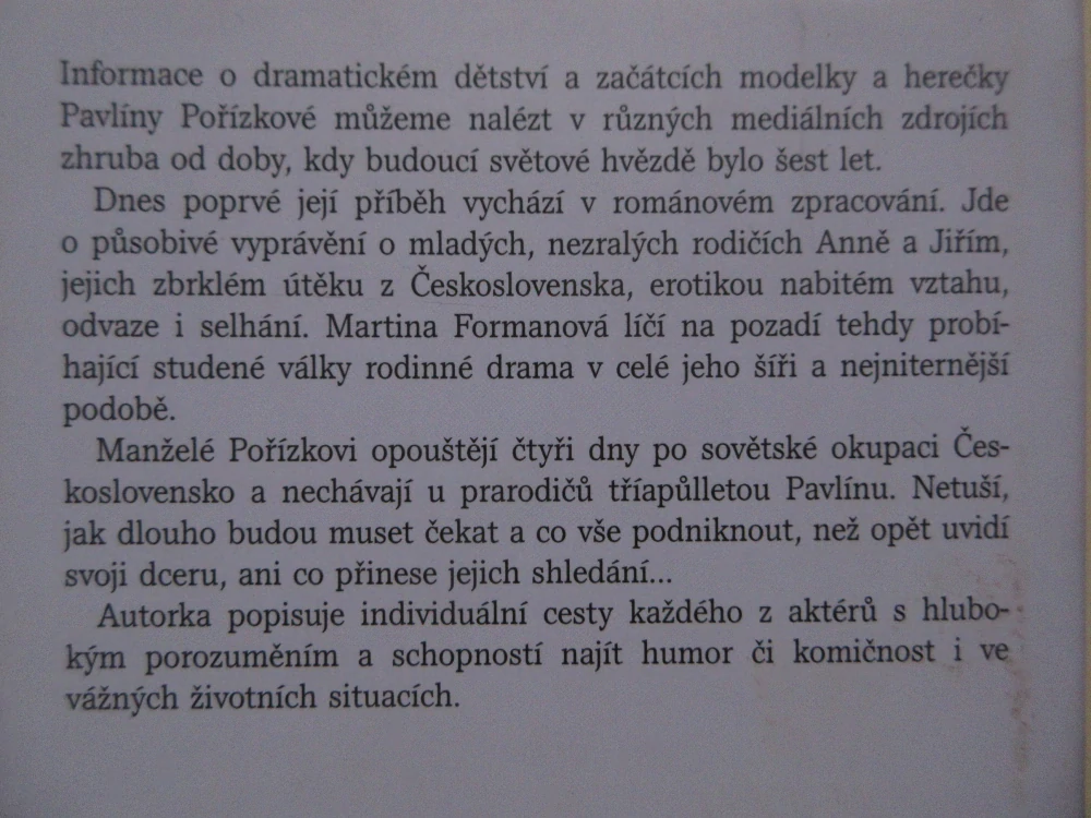 PŘÍPAD PAVLÍNA, MARTINA FORMANOVÁ, **an