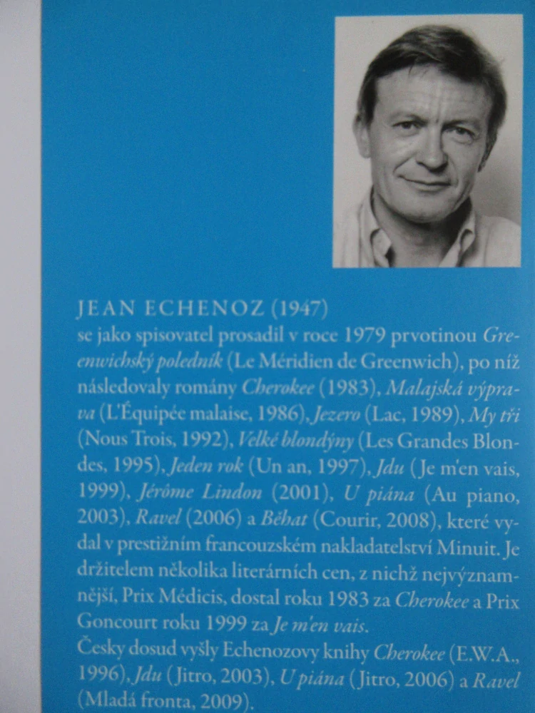 BĚHAT, JEAN ECHENOZ, **an 