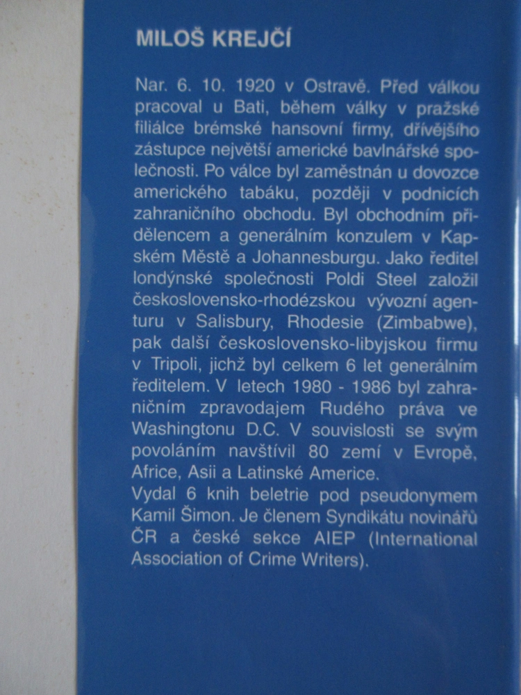 JAK SE DĚLÁ PREZIDENT, MILOŠ KREJČÍ, **an 