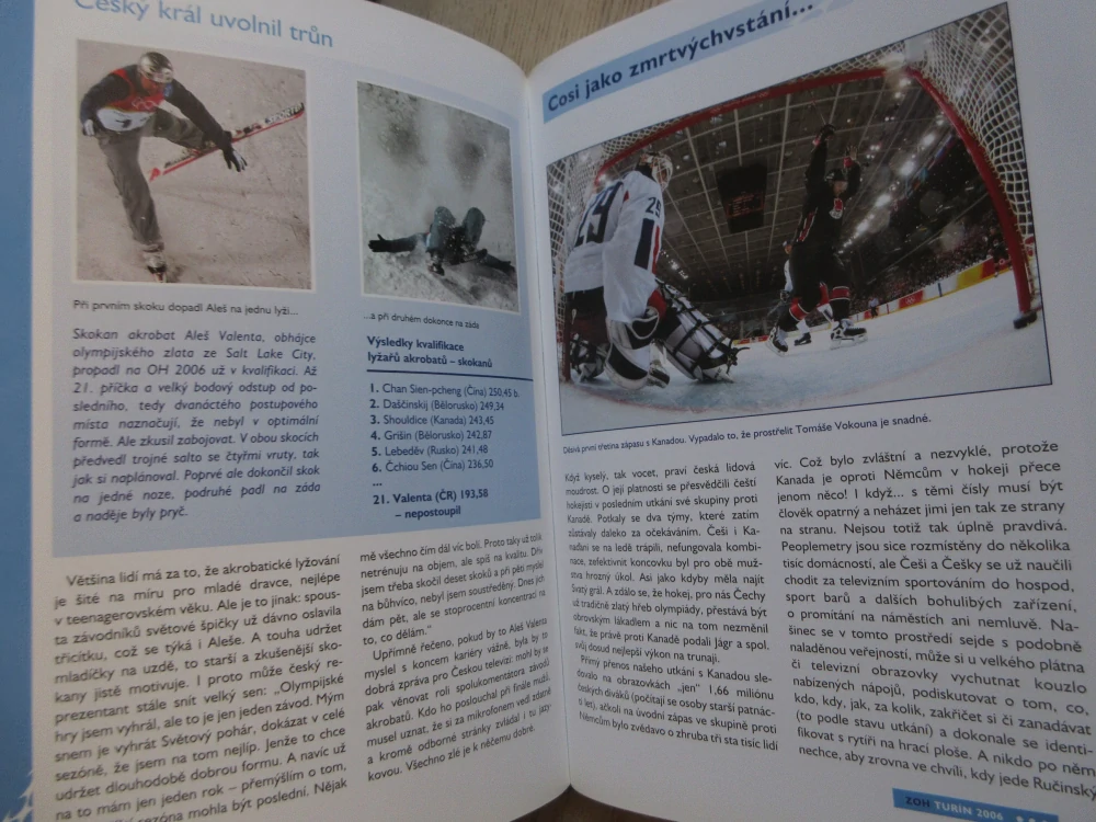 SNY, STŘEPY A ŠTĚSTÍ, ZOH TURÍN 2006, JAROMÍR BOSÁK, **an 