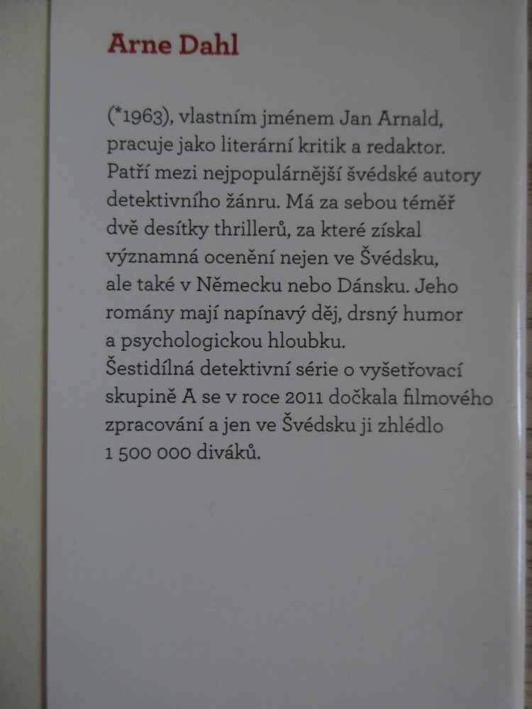 EVROPSKÉ BLUES, ARNE DAHL, **an
