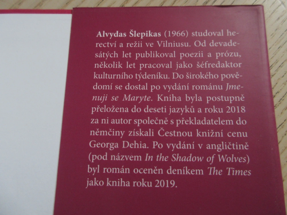 JMENUJI SE MARYTE, ALVYDAS ŠLEPIKAS, **an