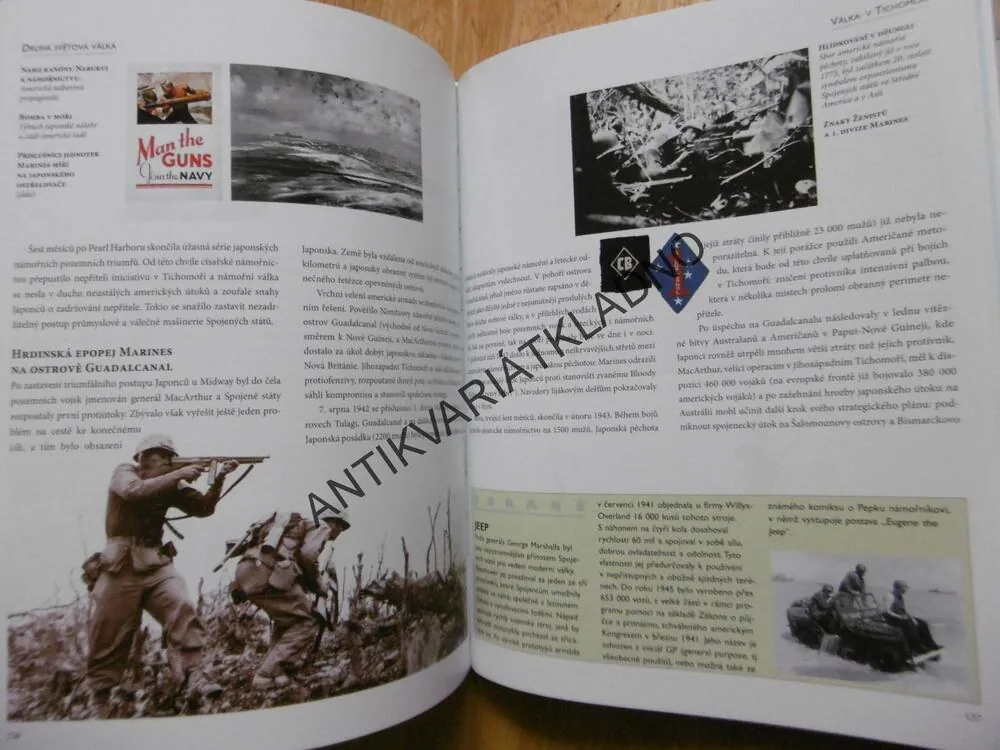 DRUHÁ SVĚTOVÁ VÁLKA, 700 FOTOGRAFIÍ, MAPY, GRAFY, TABULKY, **an