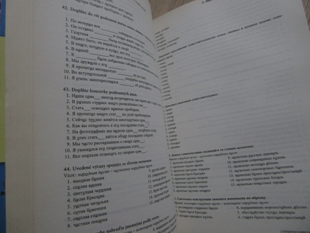 CVIČEBNICE RUSKÉ GRAMATIKY, VERONIKA MISTROVÁ, DANUŠE OGANESJANOVÁ, JELENA TREGUBOVÁ, **an