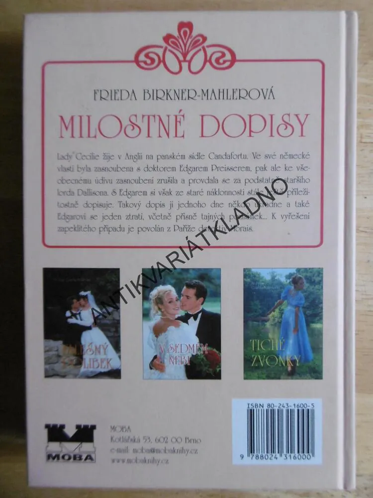 MILOSTNÉ DOPISY, FRIEDA BIRKNER- MAHLEROVÁ, **an