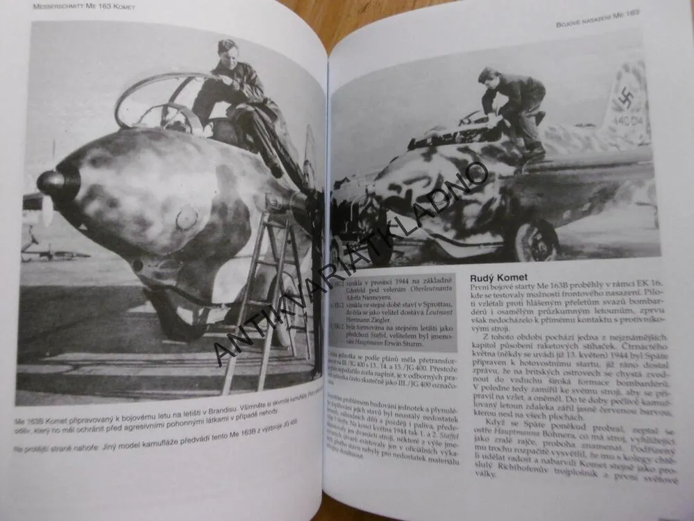 BOJOVÉ LEGENDY, MESSERSCHMITT ME 163 KOMET, PEJČOCH