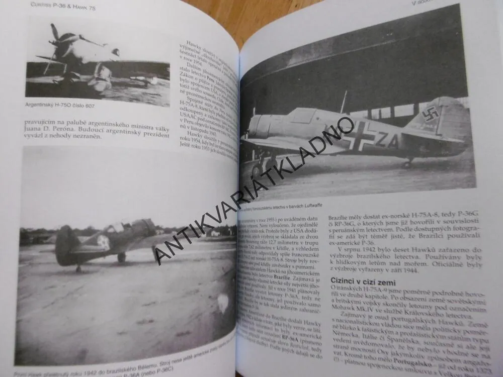 BOJOVÉ LEGENDY, CURTISS P-36,, HAWK 75, CHODIL