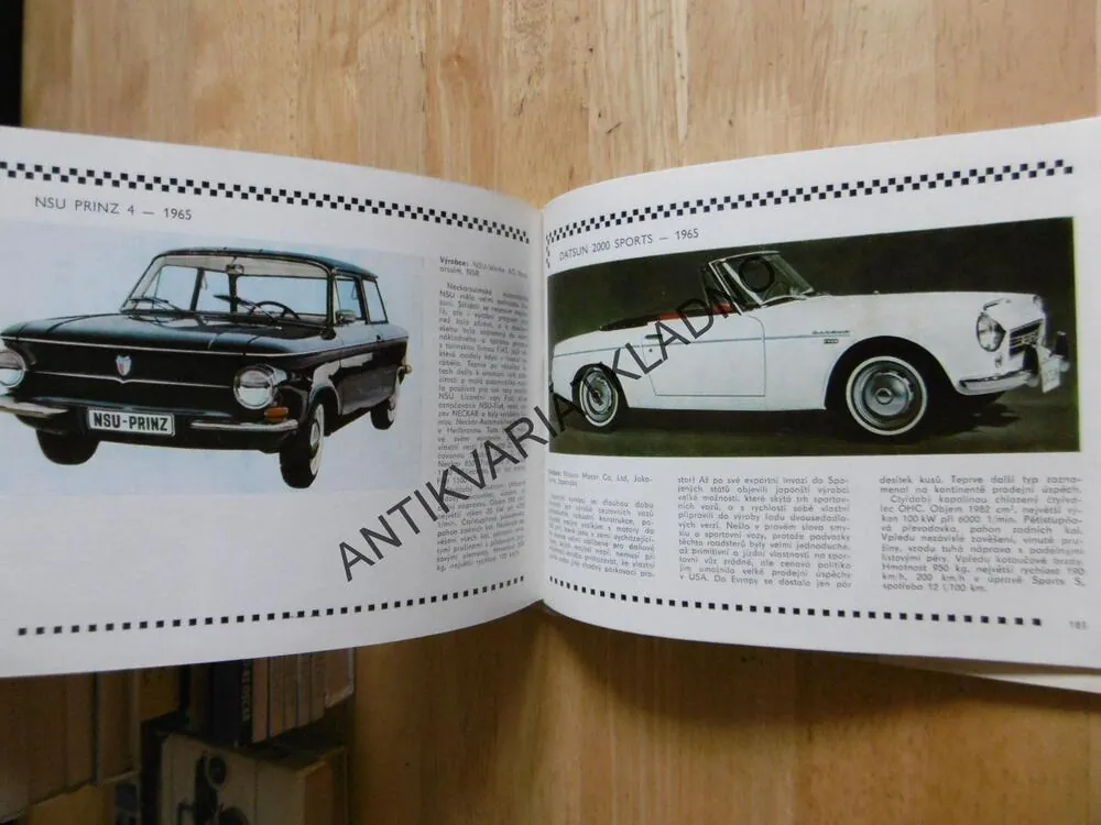 AUTOMOBILY 1941-1965, MINÁŘÍK, 1983, **an