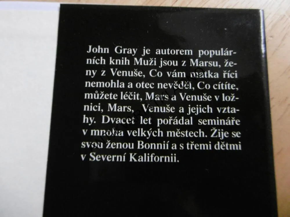 MARS A VENUŠE SE MAJÍ RÁDI, JOHN GRAY, **an