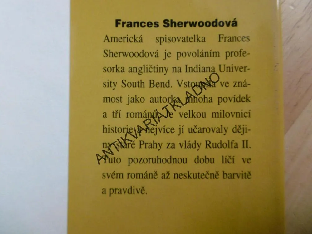ŽIDOVKA RÁCHEL, FRANCES SHERWOODOVÁ, **an