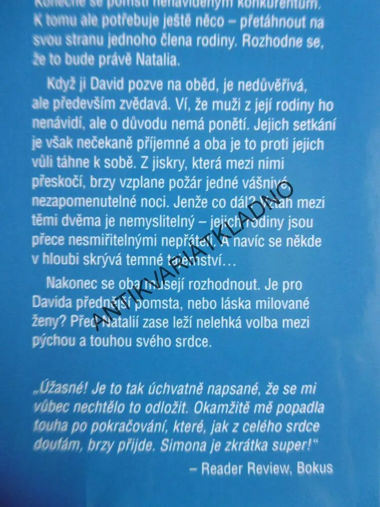 NEPŘÁTELÉ A MILENCI, SIMONA AHRNSTEDTOVÁ