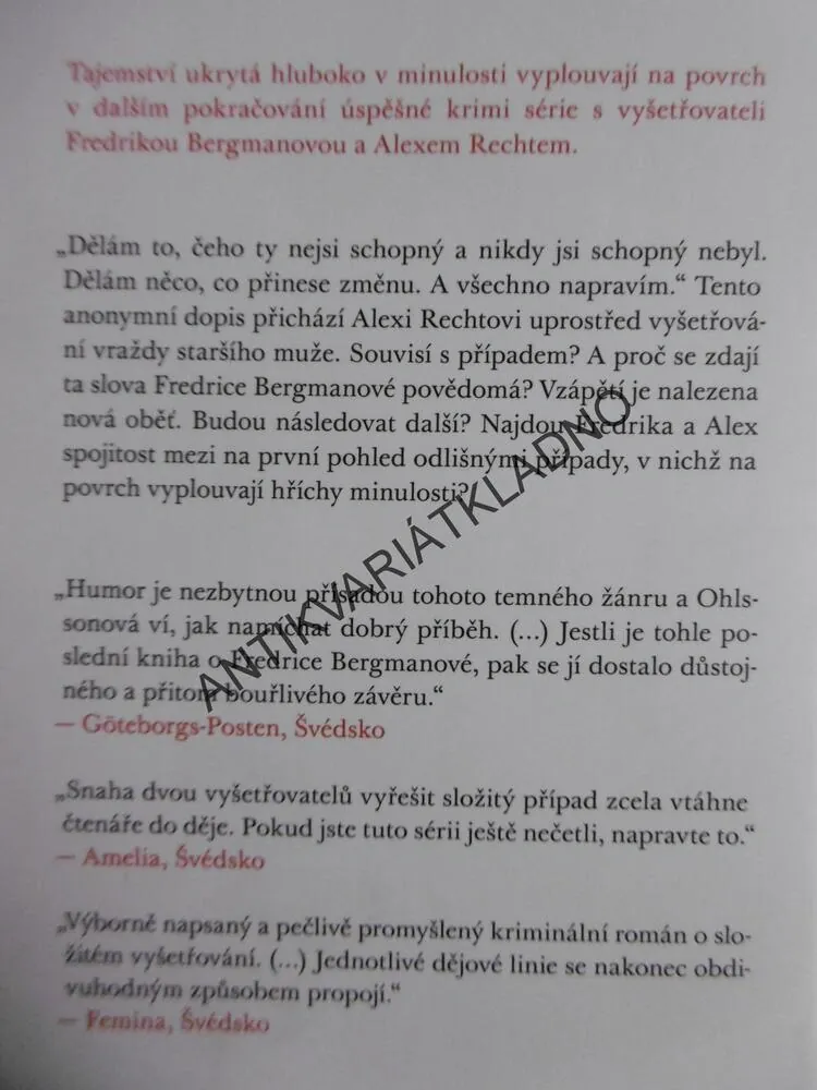 POTOPA, KRISTINA OHLSSONOVÁ, **an