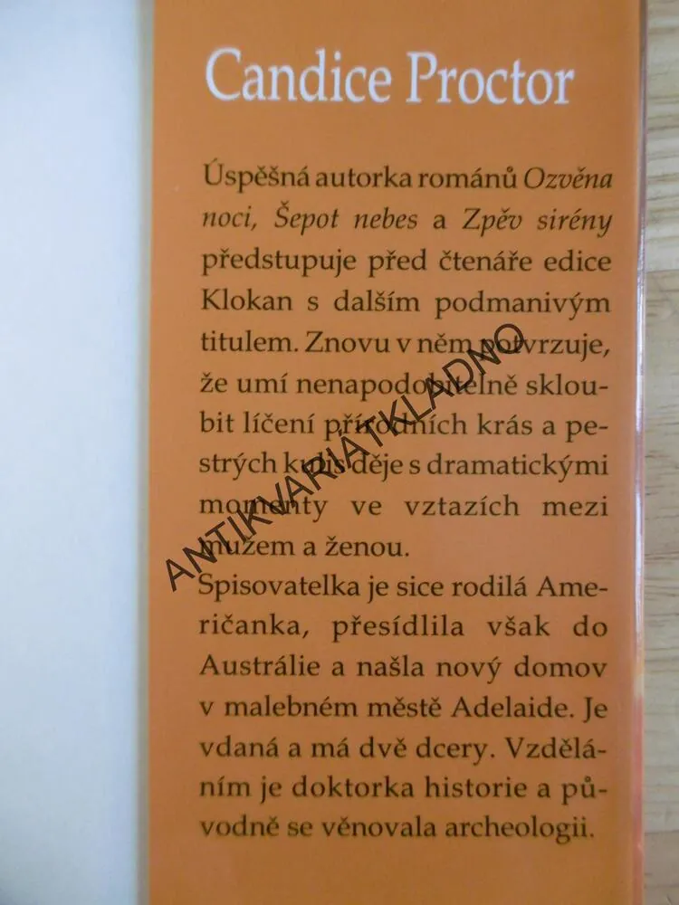 POD AUSTRALSKÝM SLUNCEM, CANDICE PROCTOR, **an