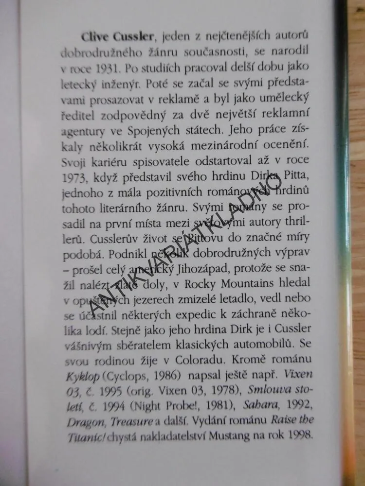 KYKLOP, CLIVE CUSSLER