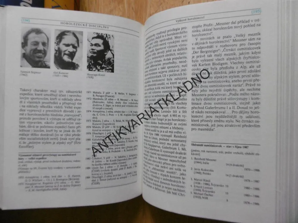HOROLEZECTVÍ ZBLÍZKA, IVAN DIEŠKA, VÁCLAV ŠIRL