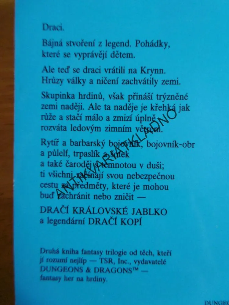 KRONIKY 2., DRACI ZIMNÍ NOCI, DRAGON LANCE, WEIS, HICKMAN