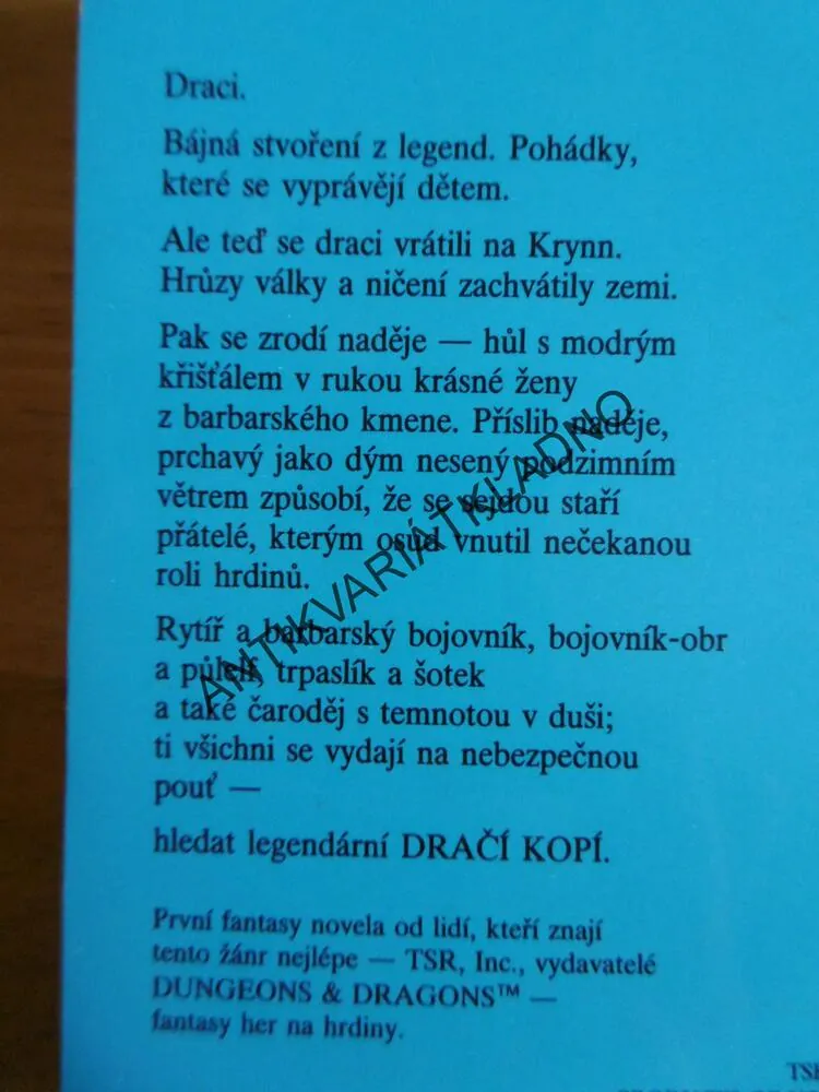KRONIKY 1., DRACI PODZIMNÍHO SOUMRAKU, DRAGON LANCE, WEIS, HICKMAN