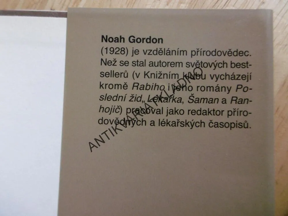 RABI, NOAH GORDON, **an