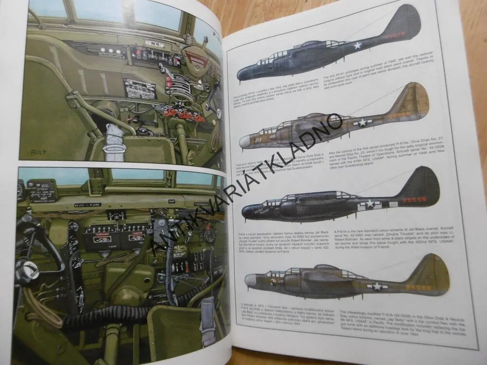 NORTHROP P-61 BLACK WIDOW, LETADLO,