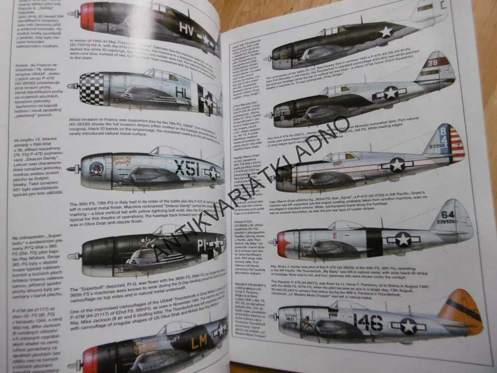 REPUBLIC P-47 THUNDERBOLT, LETADLO,