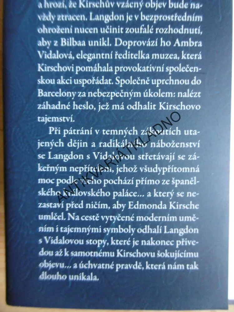 POČÁTEK, DAN BROWN,
