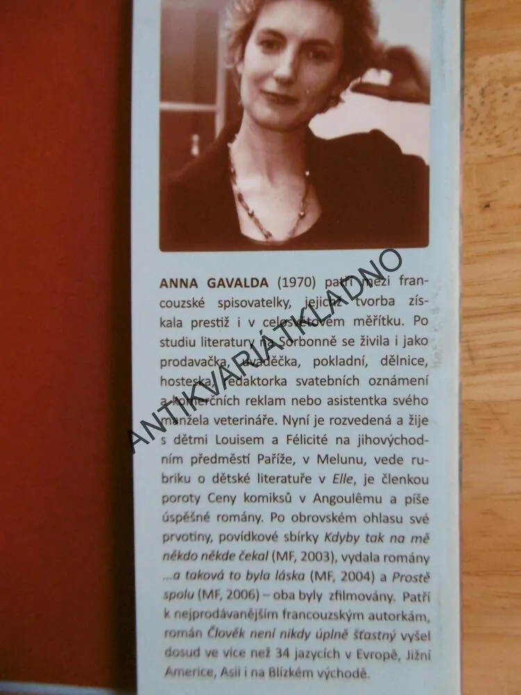 ČLOVĚK NENÍ NIKDY ÚPLNĚ ŠŤASTNÝ, ANNA GAVALDA, **an