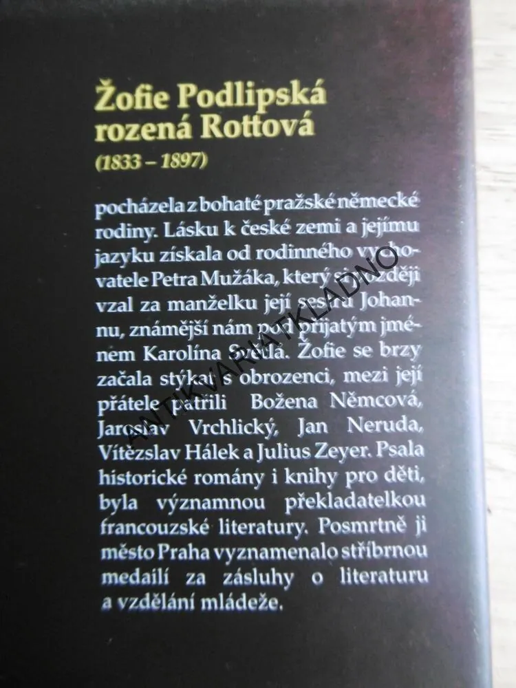 PŘEMYSL A LIBUŠE, ŽOFIE PODLIPSKÁ, **an