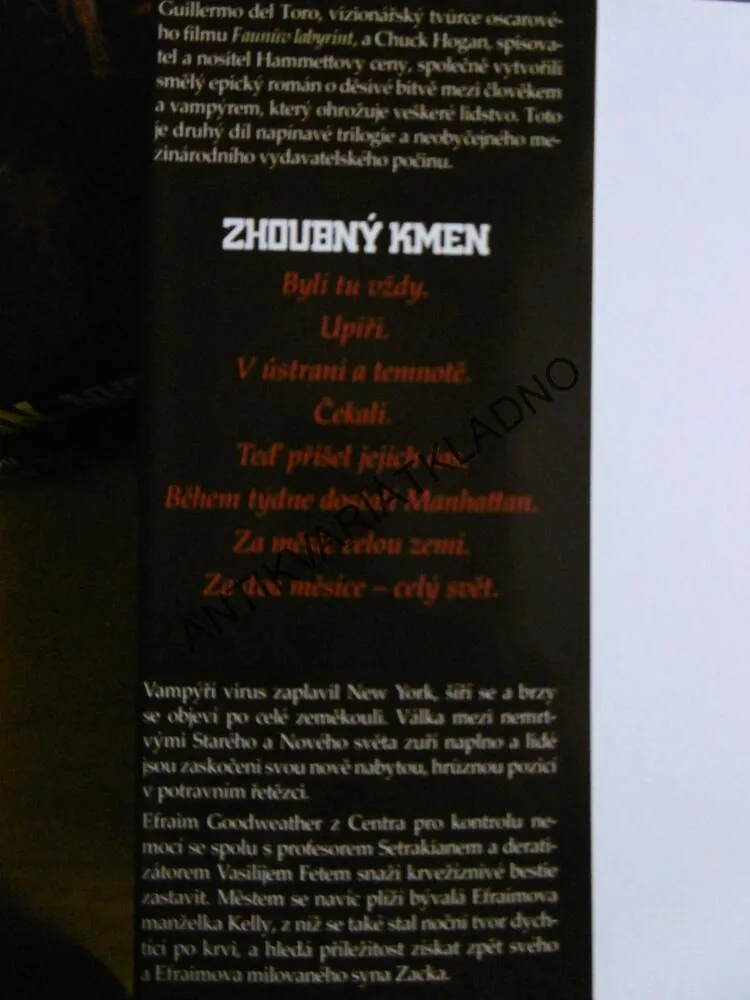 ZHOUBNÝ KMEN, 1-3, DEL TORO, CHUCK HOGAN