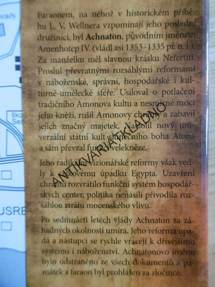 POSLEDNÍ Z FARAONOVY DRUŽINY, LUDĚK VÁCLAV WELLNER, **an