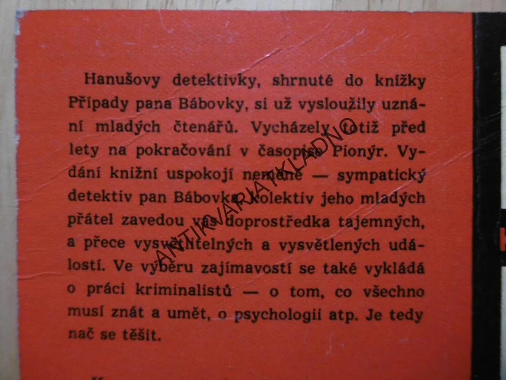 KARAVANA - PŘÍPADY PANA BÁBOVKY, PAVEL HANUŠ