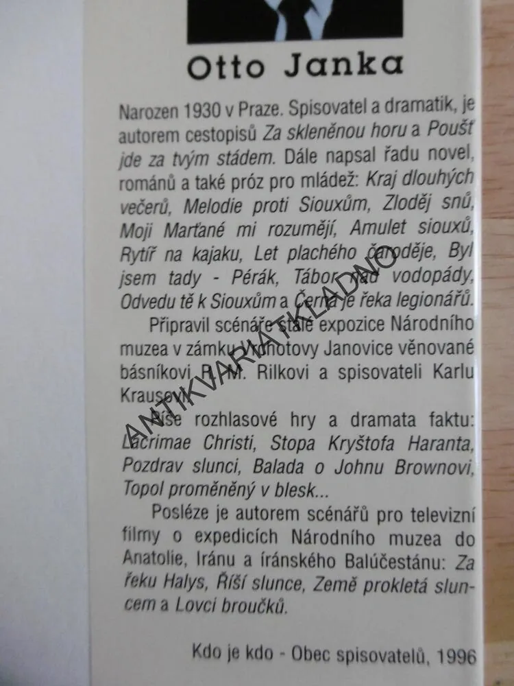 GENERÁL STANOVSKÝ, LETEC A GENTLEMAN, OTTO JANKA