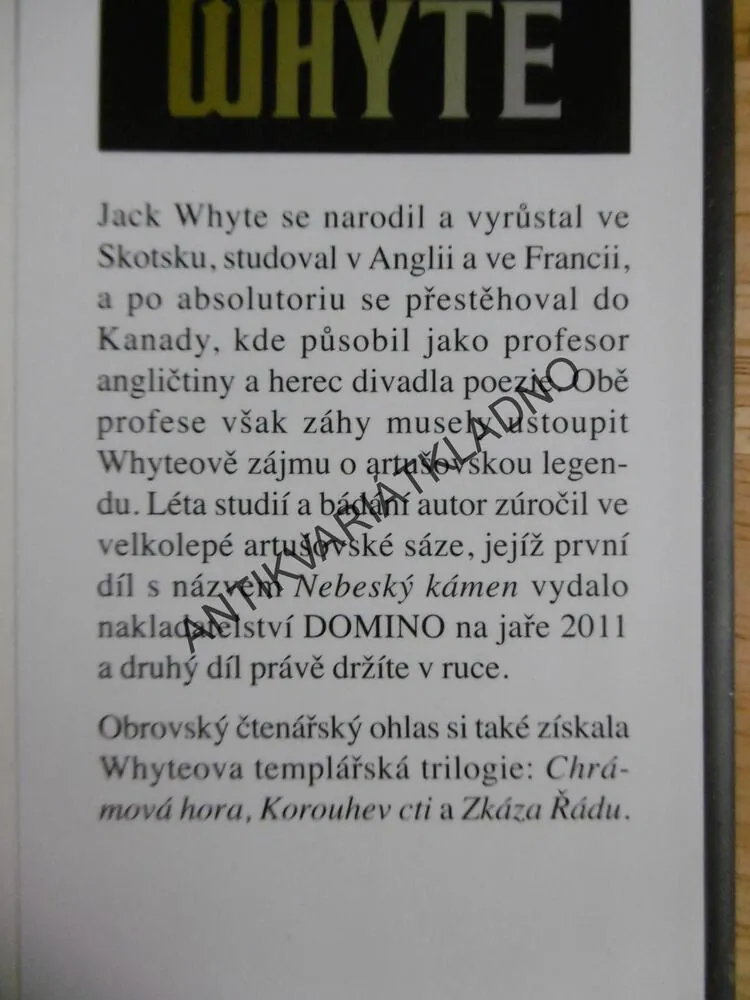 ZPÍVAJÍCÍ MEČ, JACK WHYTE