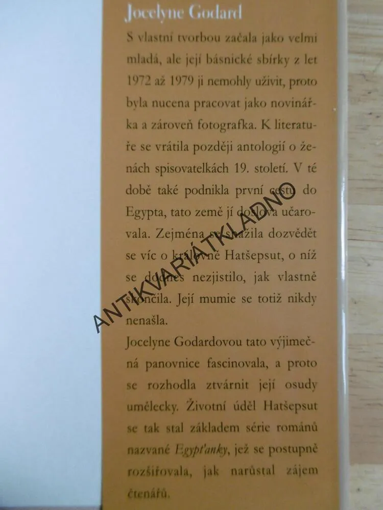 EGYPŤANKY,BOJ O TRŮN, JOCELYNE GODARD