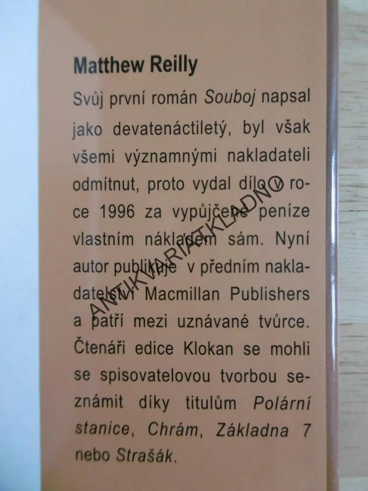 ZLATÝ KÁMEN, MATTHEW REILLY