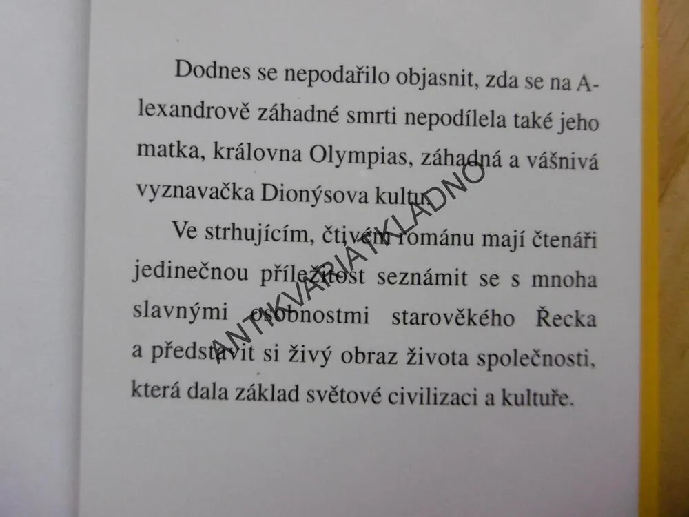 ALEXANDR VELIKÝ, ZROZEN KE SLÁVĚ, VALERIO MASSIMO MANFREDI, **an