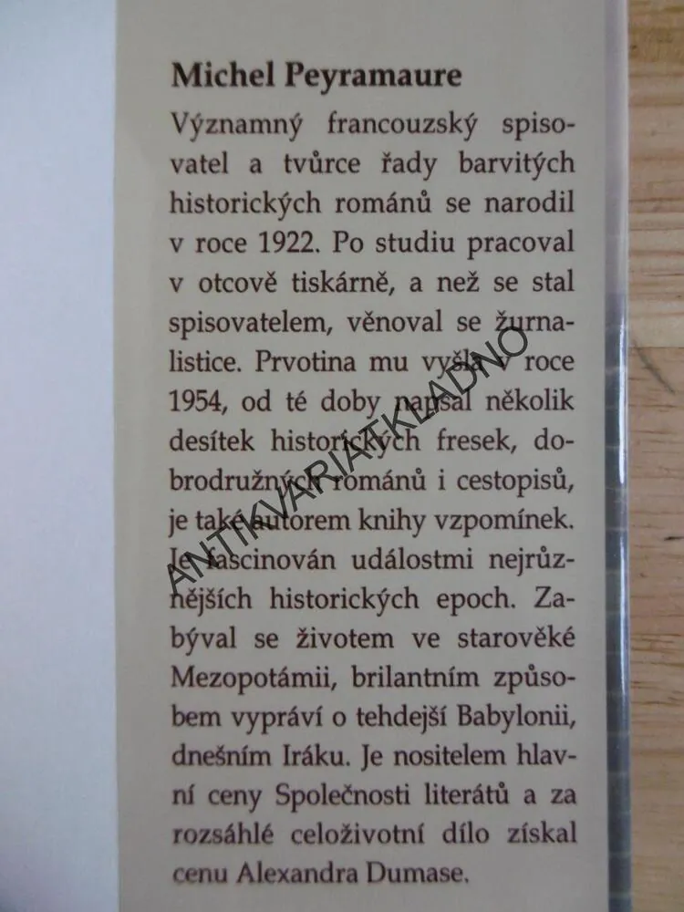 BABYLONSKÉ ŘEKY, MICHEL PEYRAMAURE, **an