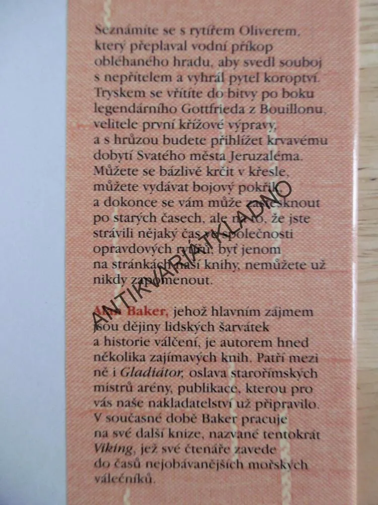 RYTÍŘ, ALAN BAKER, **an
