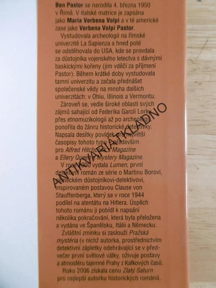 ZLODĚJ VODY, BEN PASTOR, **an