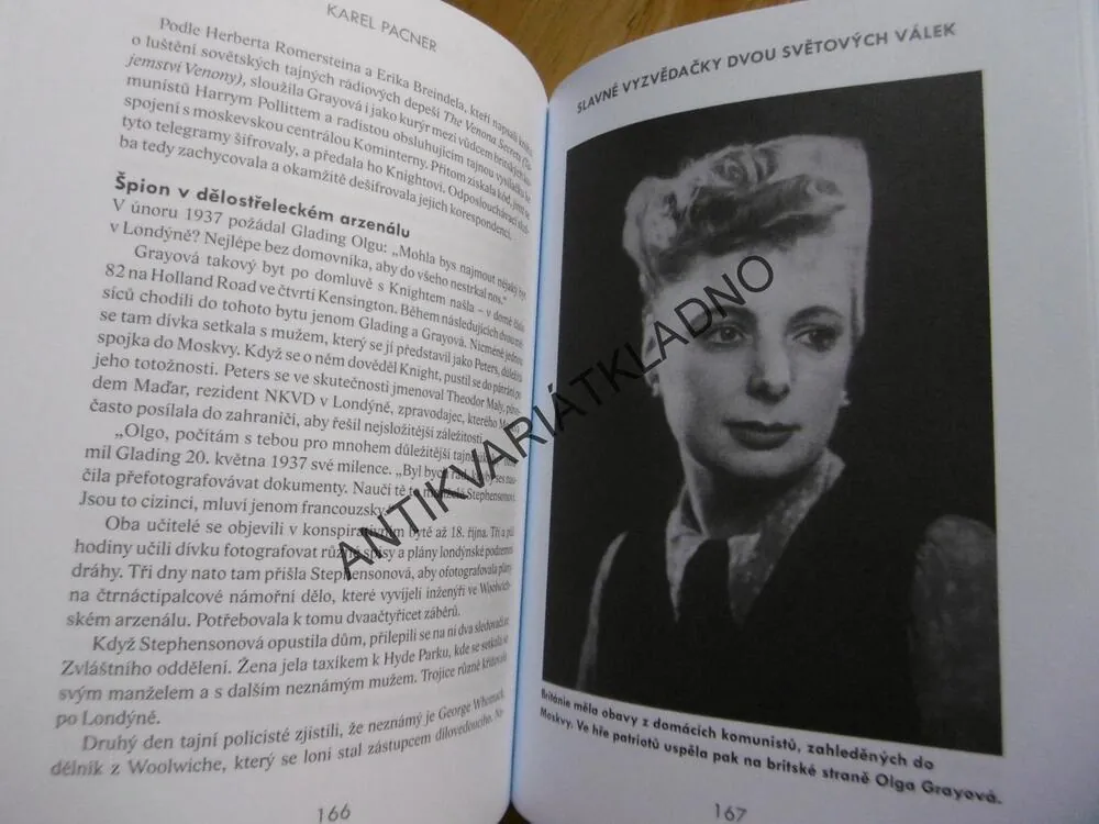 SLAVNÉ VYZVĚDAČKY DVOU SVĚTOVÝCH VÁLEK, KAREL PACNER, MATA HARI,**an