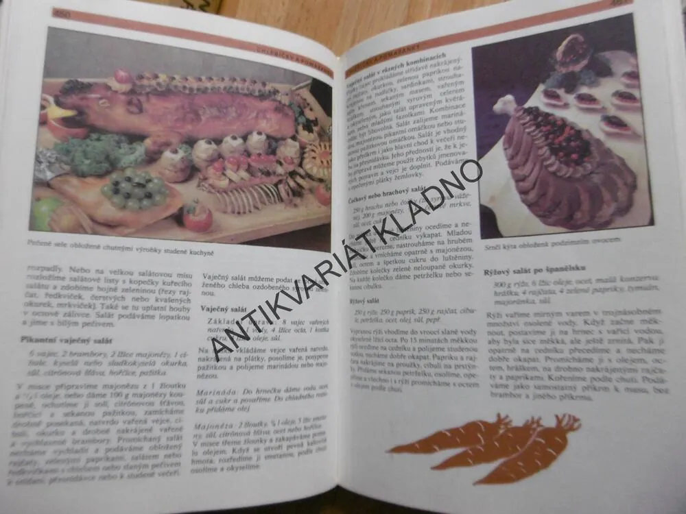KUCHAŘKA NAŠÍ VESNICE, RECEPTY, HRUBÁ, RABOCH, 1988, **an