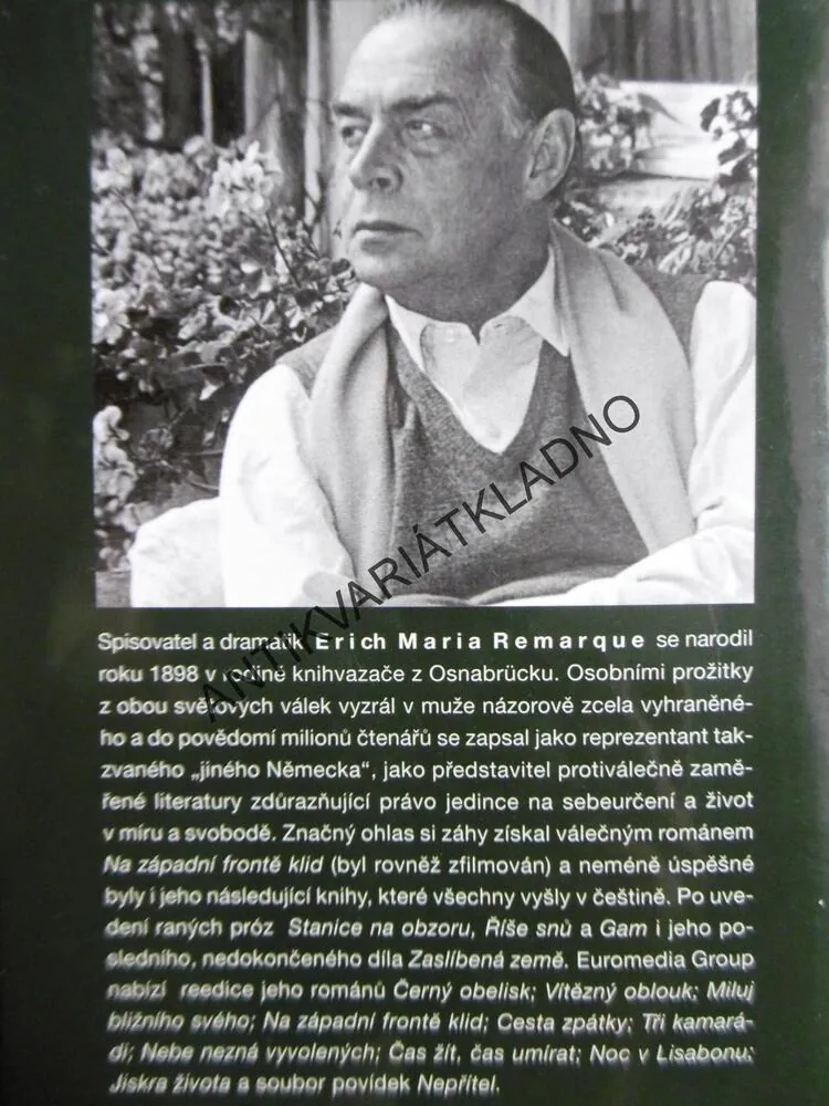 CESTA ZPÁTKY, ERICH MARIA REMARQUE, **an