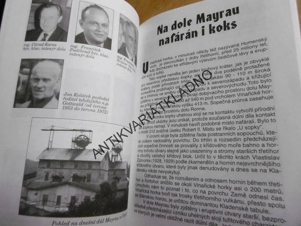 ZDAŘ BŮH, 120 LET DOLU MAYRAU, VINAŘICE KLADNO, HORNICTVÍ, **an