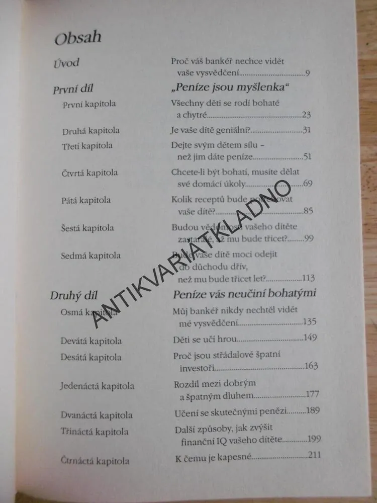 BOHATÉ DÍTĚ CHYTRÉ DÍTĚ, BOHATÝ TÁTA RADÍ , KIYOSAKI, **an